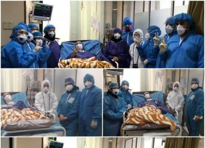 ترخیص بیمار کرونایی پس از 105 روز بستری در بیمارستان اردبیل