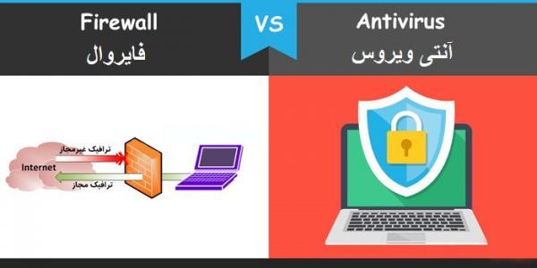 تفاوت بین فایروال و آنتی ویروس از نظر عملکرد و ماهیت